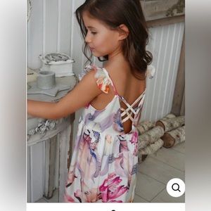 Mia Belle Ruffle sleeve Maxi Dress Size 6- worn once!